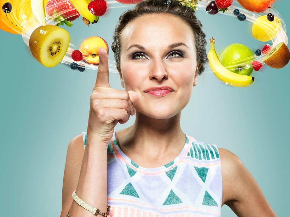 Woman Thinking of Healthy Food