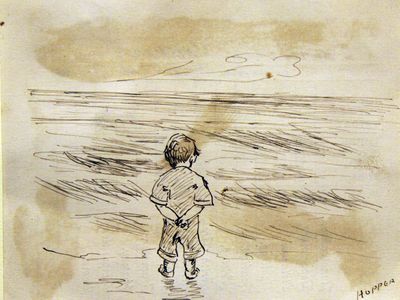 Edward Hopper, "Little Boy Looking at the Sea" 