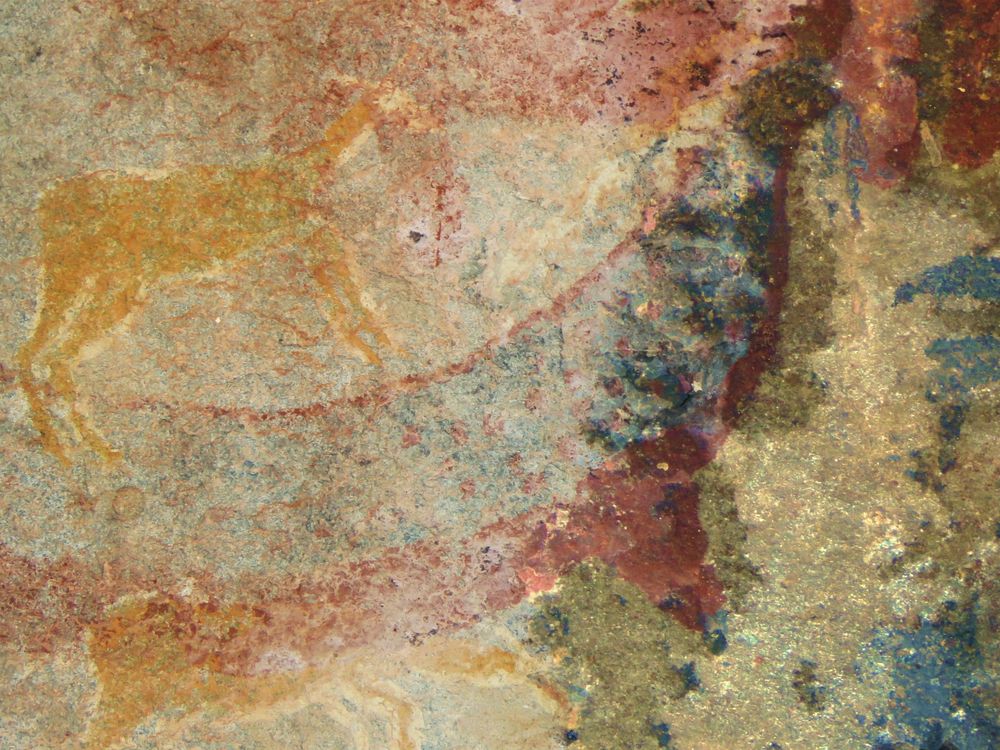 Horned Serpent Panel painted by the San people