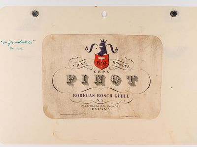 One of 5,200 wine labels from Maynard Amerine's collection