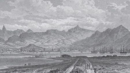 Port Louis, Mauritius, in the first half of the 19th century