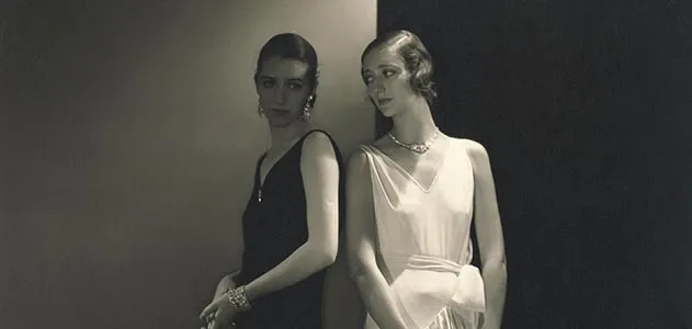 Marion Morehouse in Vionnet gown