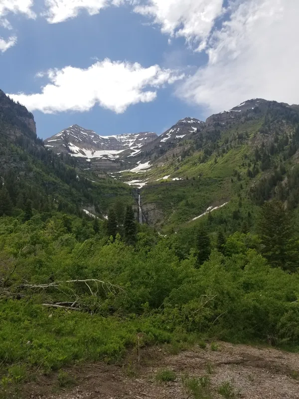 Beautiful Waterfall In The Distance. thumbnail