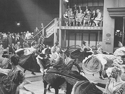 Nikita Khrushchev watching Can Can