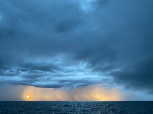Rain Storm at Sunset Over Lake Erie thumbnail
