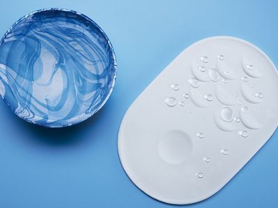 Designer Anna Glansén says that the self-cleaning plate and bowl is not only safe, but has been shown to work exactly as advertised, on both water and oil-based foods.