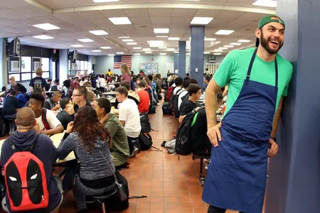 Giusti founded Brigaid to bring professional chefs into public school cafeterias to create made-from-scratch menus.