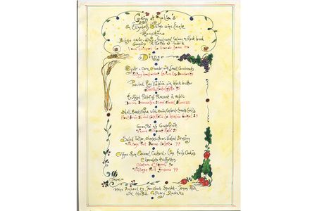 Pepin has recently announced his donation of the menu from that long-ago meal when he dined with Julia Child at her home shortly before her kitchen was dismantled and delivered to the Smithsonian Institution.