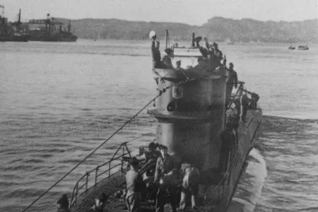 The German U-576 off the coast of France, around 1940 or 1941. It sunk near North Carolina in 1942. 