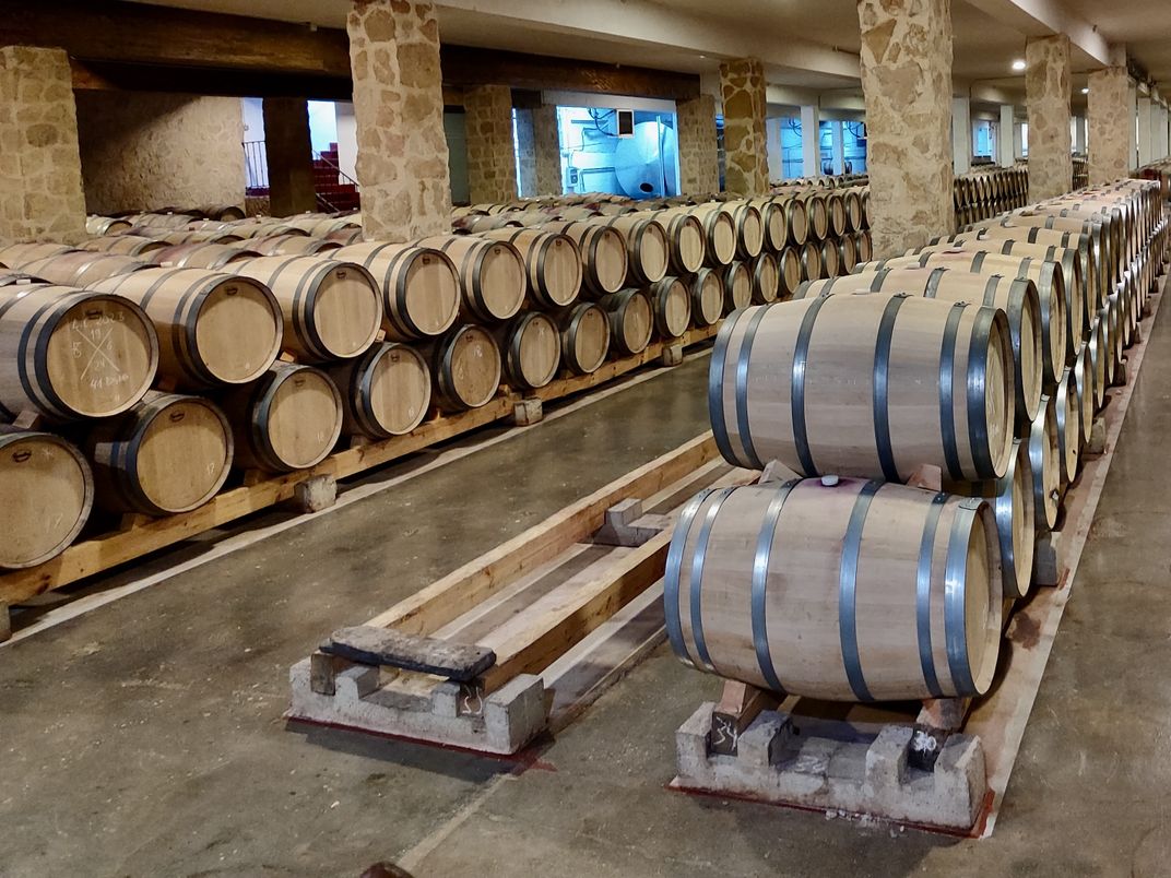 The cooperage at Finca Torremilanos winery in Ribera del Duoro