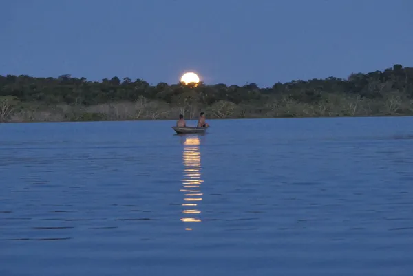 Full Moon Rise Over the Black Lagoon thumbnail