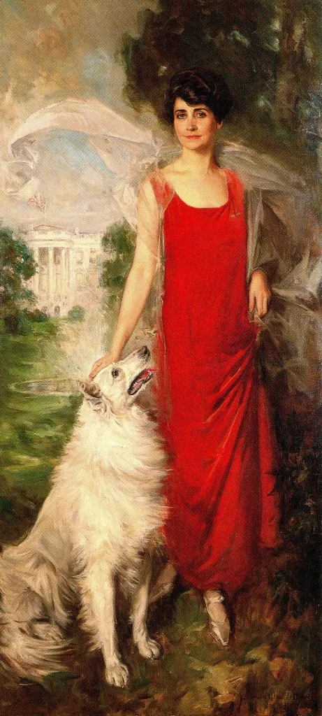 Grace Coolidge and Rob Roy collie