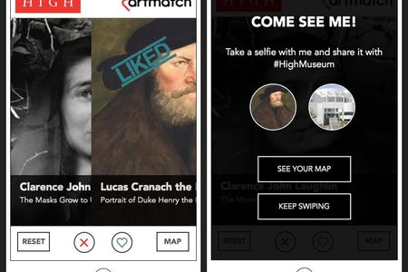 The app presents users with 100 works of art drawn from the museum's collection of more than 15,000 artifacts