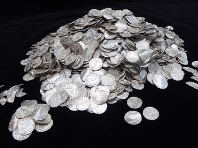 A group of metal detectorists discovered the hoard of coins in southern England in 2019.