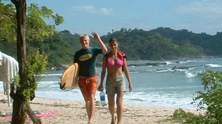 Ryan Monger (at left) set out for Costa Rica in 2004 looking for waves. There, on the beach, he found something much better.