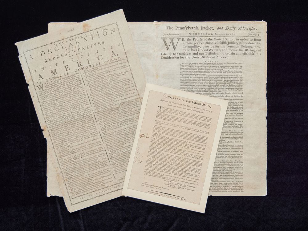 Founding documents for sale