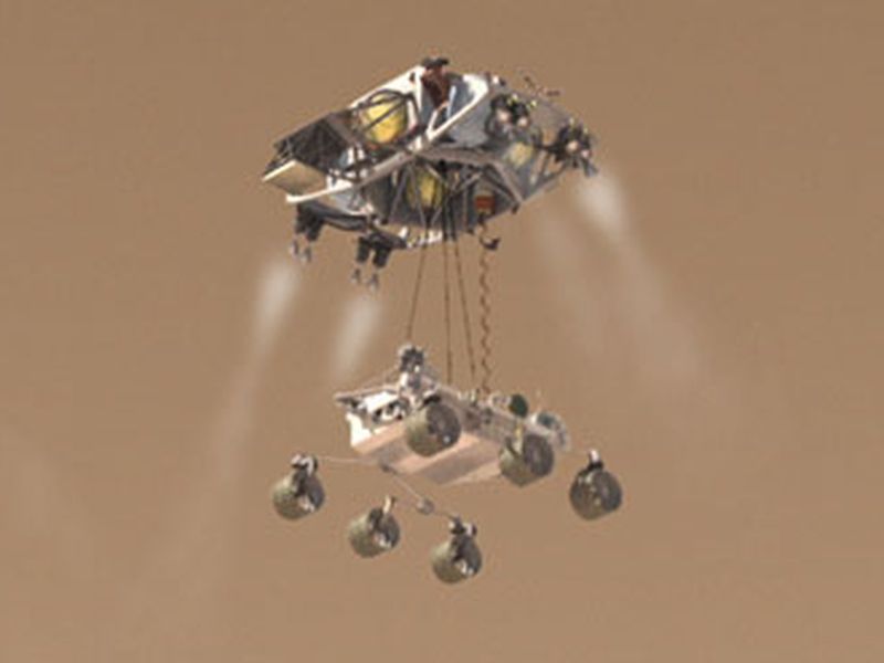 mars rover landing gear