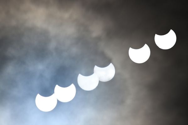 Partial Solar Eclipse of the Sun from my back Garden thumbnail