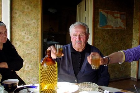 Don’t be caught drinking until this Georgian man is done toasting.