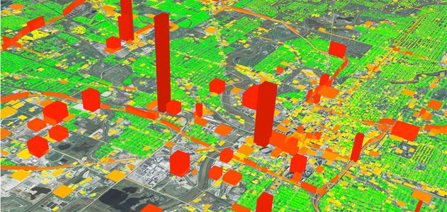 The Hestia Project provides comprehensive visualizations of a city’s greenhouse gas emissions.