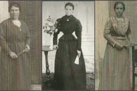 L to R: Leonor Villa, Melania Lasilla and Julia Claveras, three of the ten women executed by a fascist firing squad in August 1936