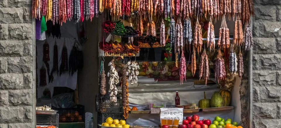  Traditional Georgian market
 