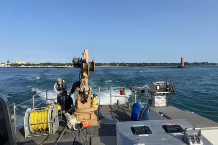 Researchers found roughly 40 depressions on the lake bed of Lake Michigan within the&nbsp;Wisconsin Shipwreck Coast National Marine Sanctuary.