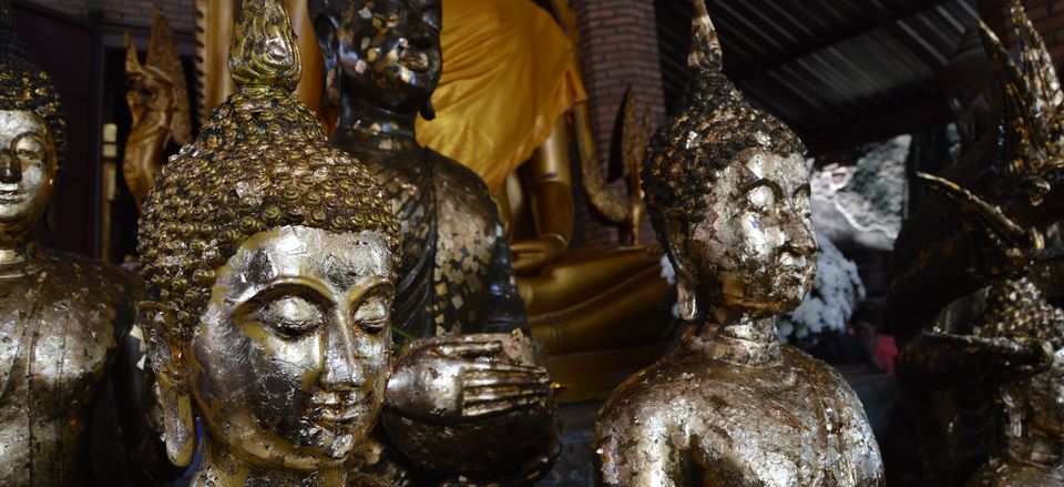  Golden Buddhas in Ayutthaya, Thailand. 