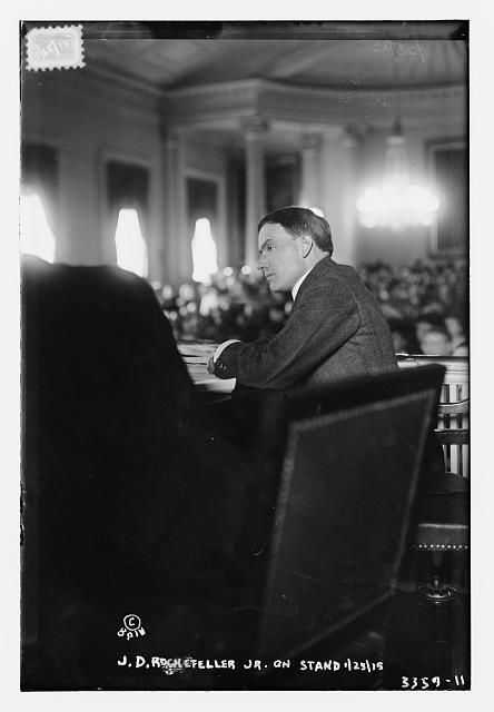 J.D. Rockefeller, Jr. on stand