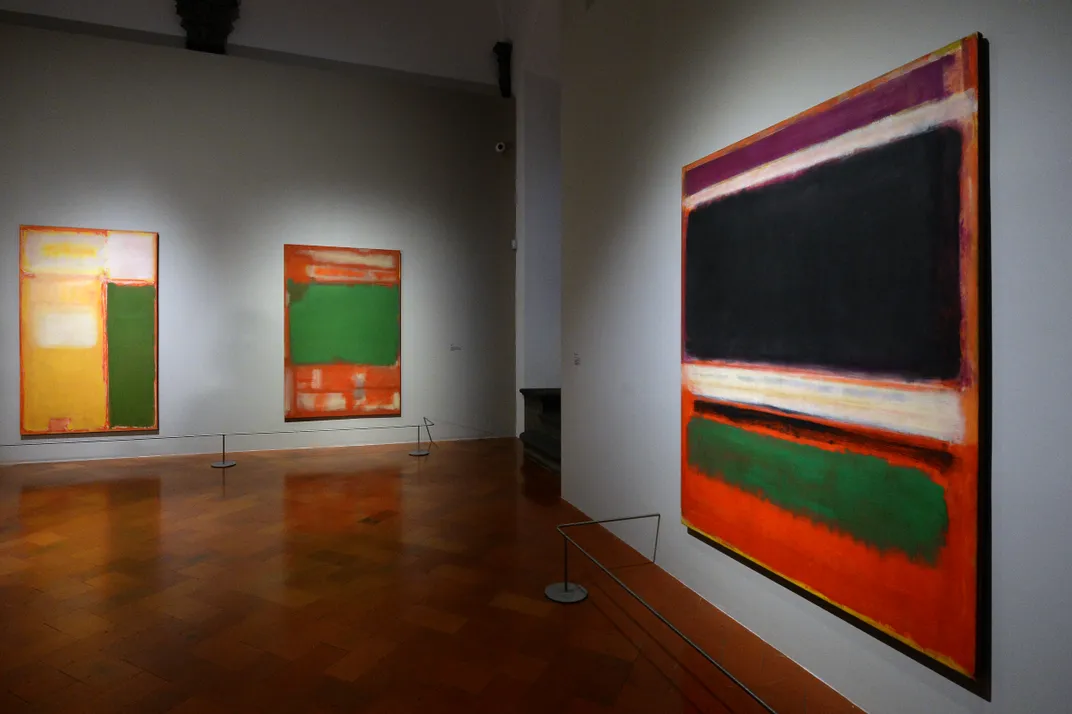Rothko paintings at Palazzo Strozzi