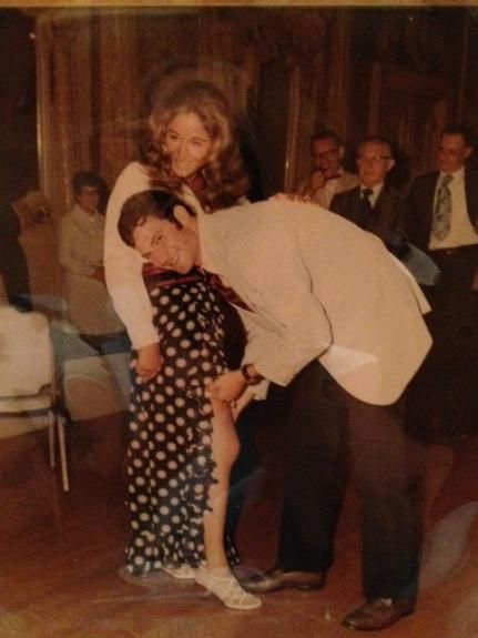 On their wedding day in 1971