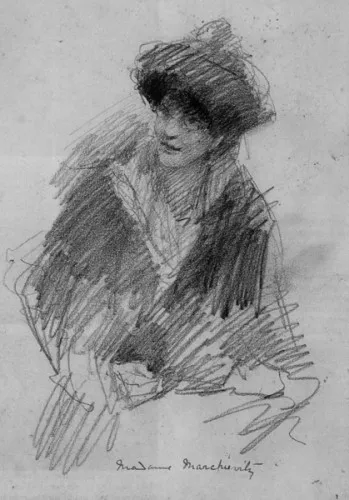 A sketch of Constance Gore-Booth by W.B. Yeats