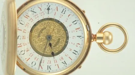 Fleming's double-sided watch showed the "Cosmic Time"