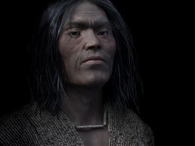 3-D forensic facial reconstruction of a shíshálh Chief who lived nearly 4,000 years ago.