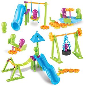 Preview thumbnail for 'Learning Resources Playground Engineering & Design STEM Set, 104 Pieces, Ages 5+