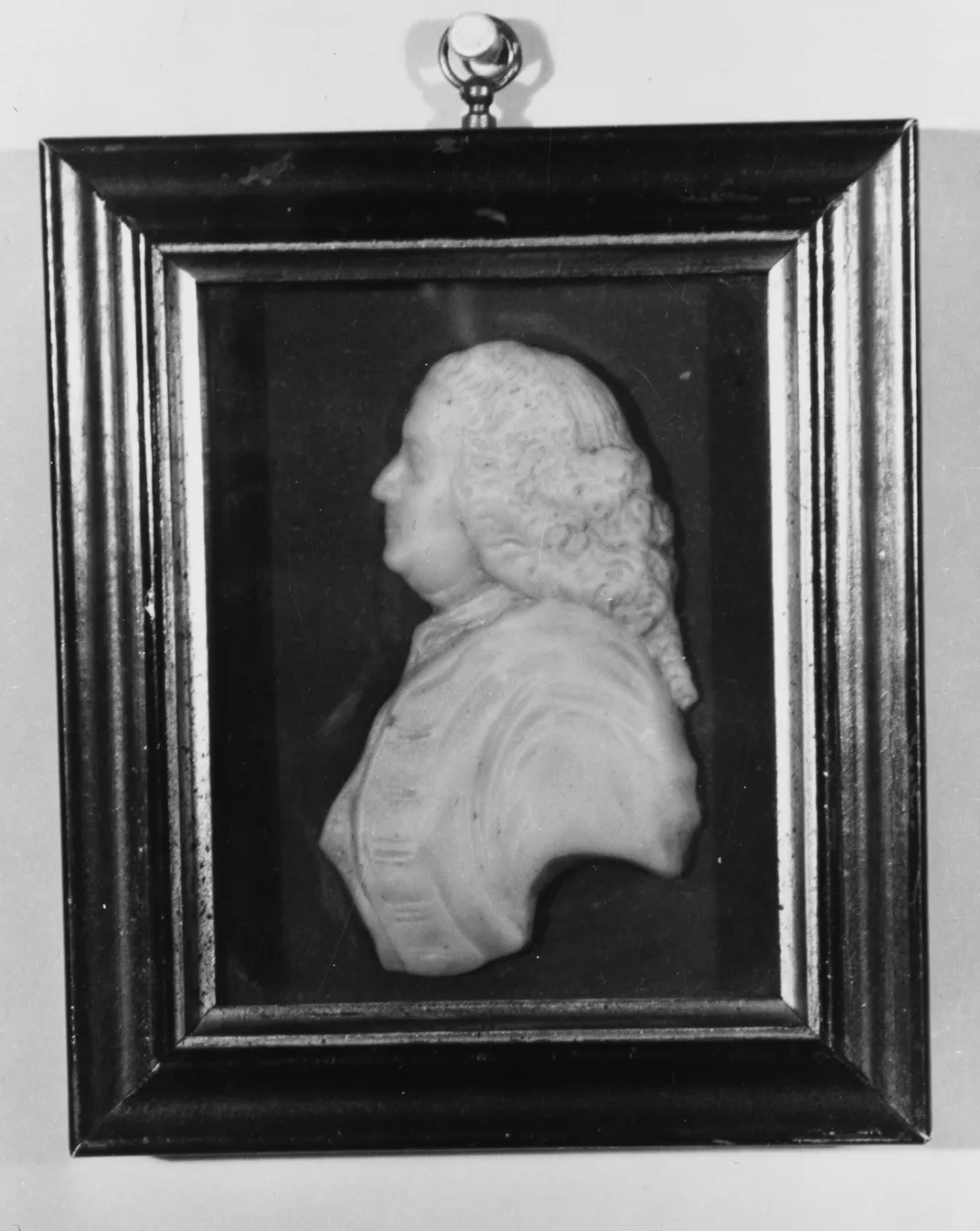 A wax bust of Benjamin Franklin by Patience Wright