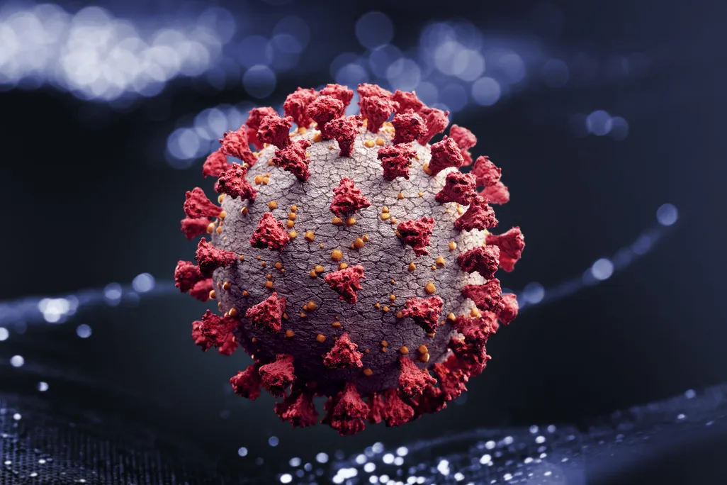 A coronavirus illustration