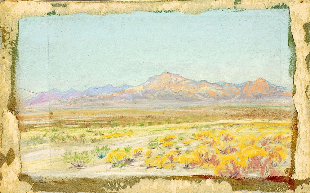 Howard Russell Butler, Desert Landscape (#69), n.d., pastel on paperboard, Smithsonian American Art Museum, Gift of Howard Russell Butler, Jr., 1978.65.4