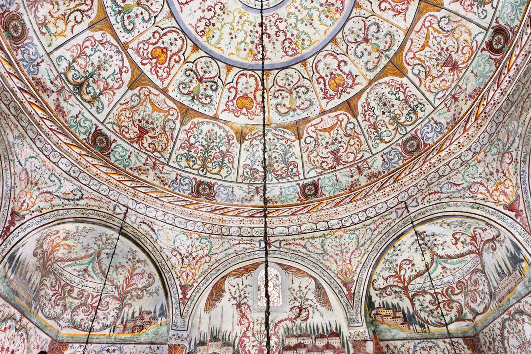Nature design of the Ethem Bey Mosque, Tirana, Albania