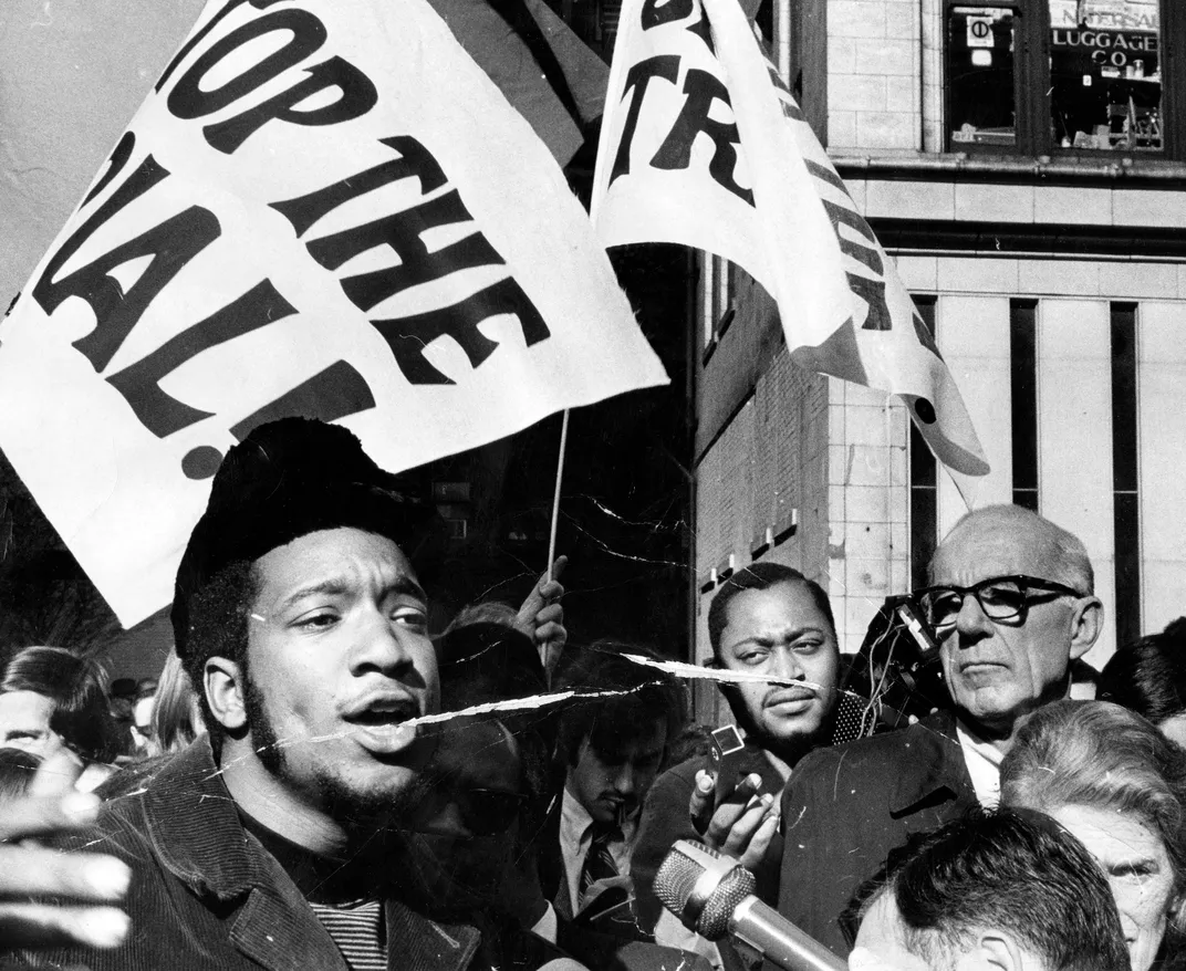 Fred Hampton at October 1969 rally