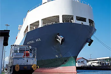 Electric towing locomotives guide the Astral Ace through the Pedro Miguel Locks. Says lockmaster Dagoberto Del Vasto, who began as a janitor and has worked at the canal for 22 years, of Panama's four-year stewardship of it: "I am very, very, very proud."