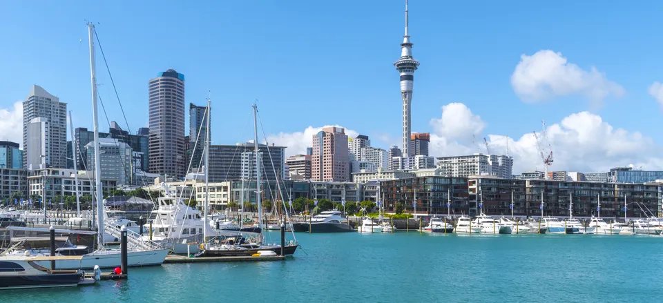  Viaduct Harbour and Sky Tower, Auckland 