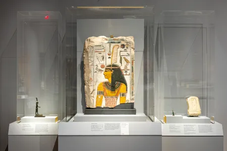 Installation view of &quot;Divine Egypt,&quot; now open at the Metropolitan Museum of Art through January 2026