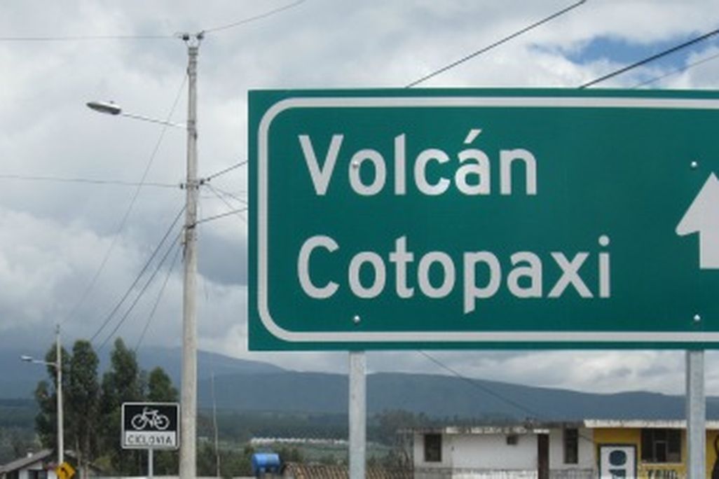 The quiet highway that leads through Cotopaxi is a bike-friendly route.