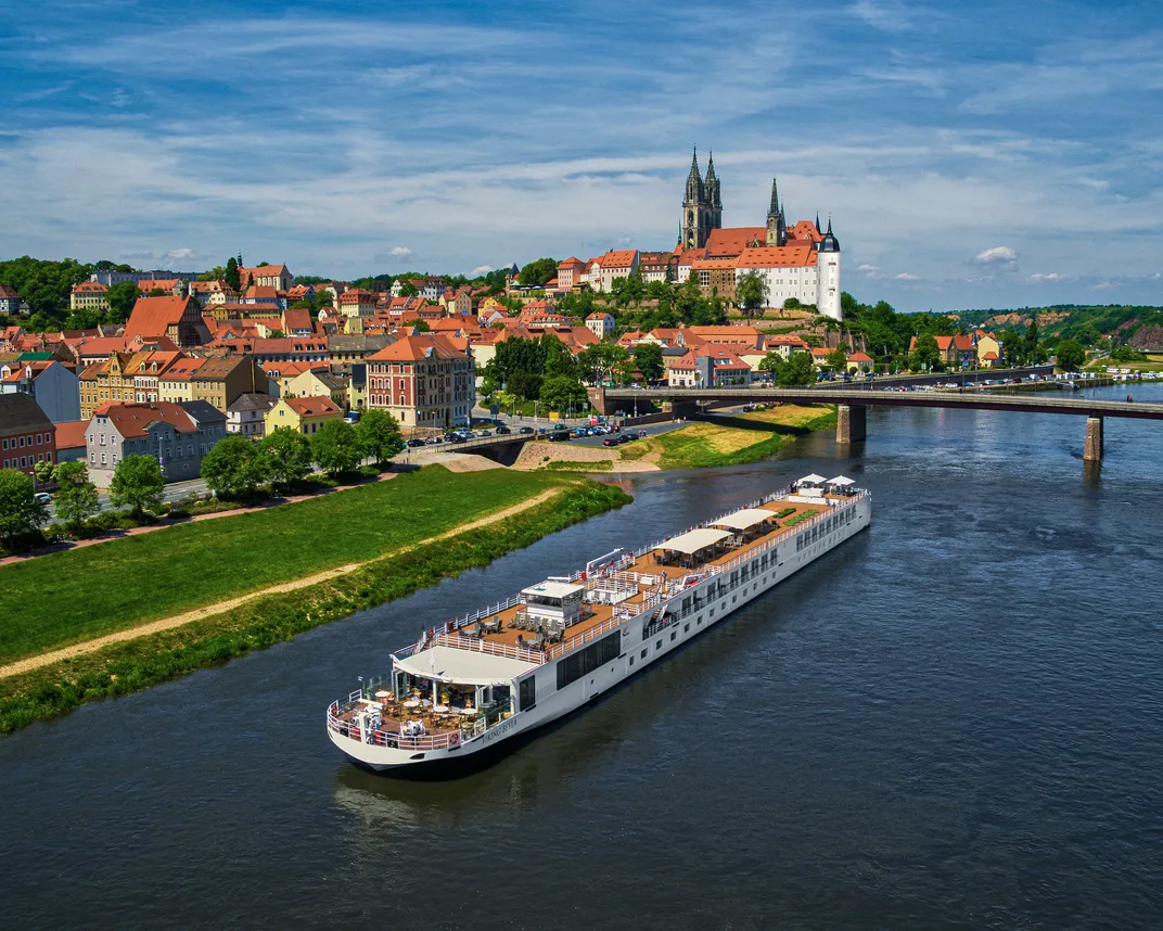 River cruise ship in the Seine River