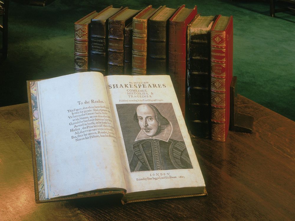 A copy of the First Folio