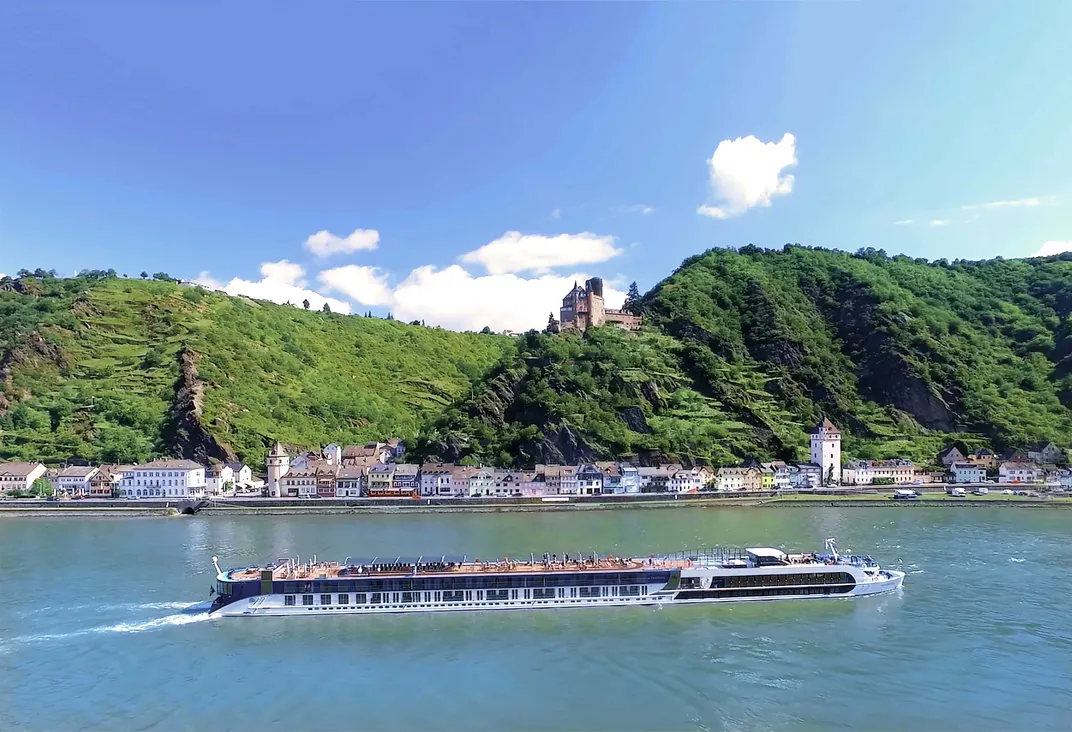 AMA Waterways ship on the Rhine. Credit: AMA Waterways