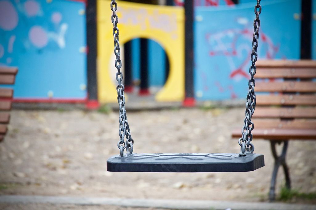 Swing at playground