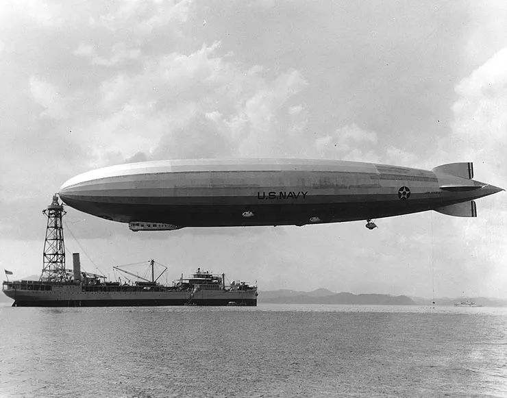 The USS Los Angeles, a United States Navy airship, in 1931