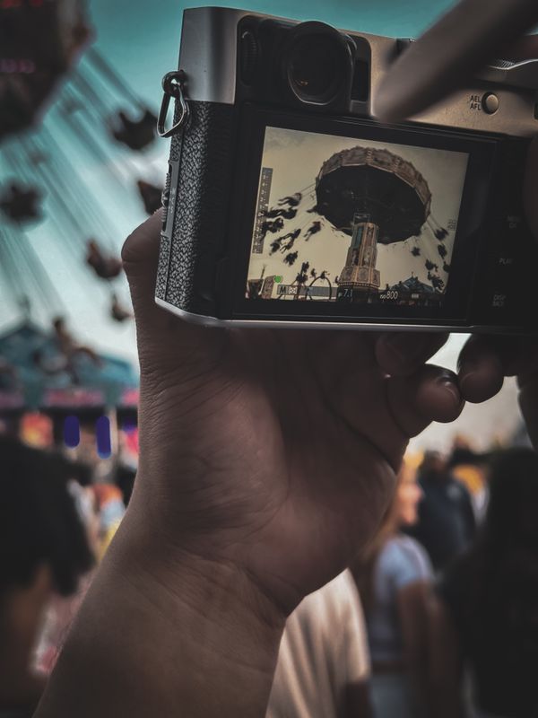 Swinging Carousel - through the lens of another lens thumbnail